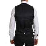 Dolce & Gabbana Blue Wool Waistcoat Formal Gilet Vest TSH3952-46