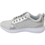 Philipp Plein Gisella Silver Polyester Sneakers Shoes LA7174-37