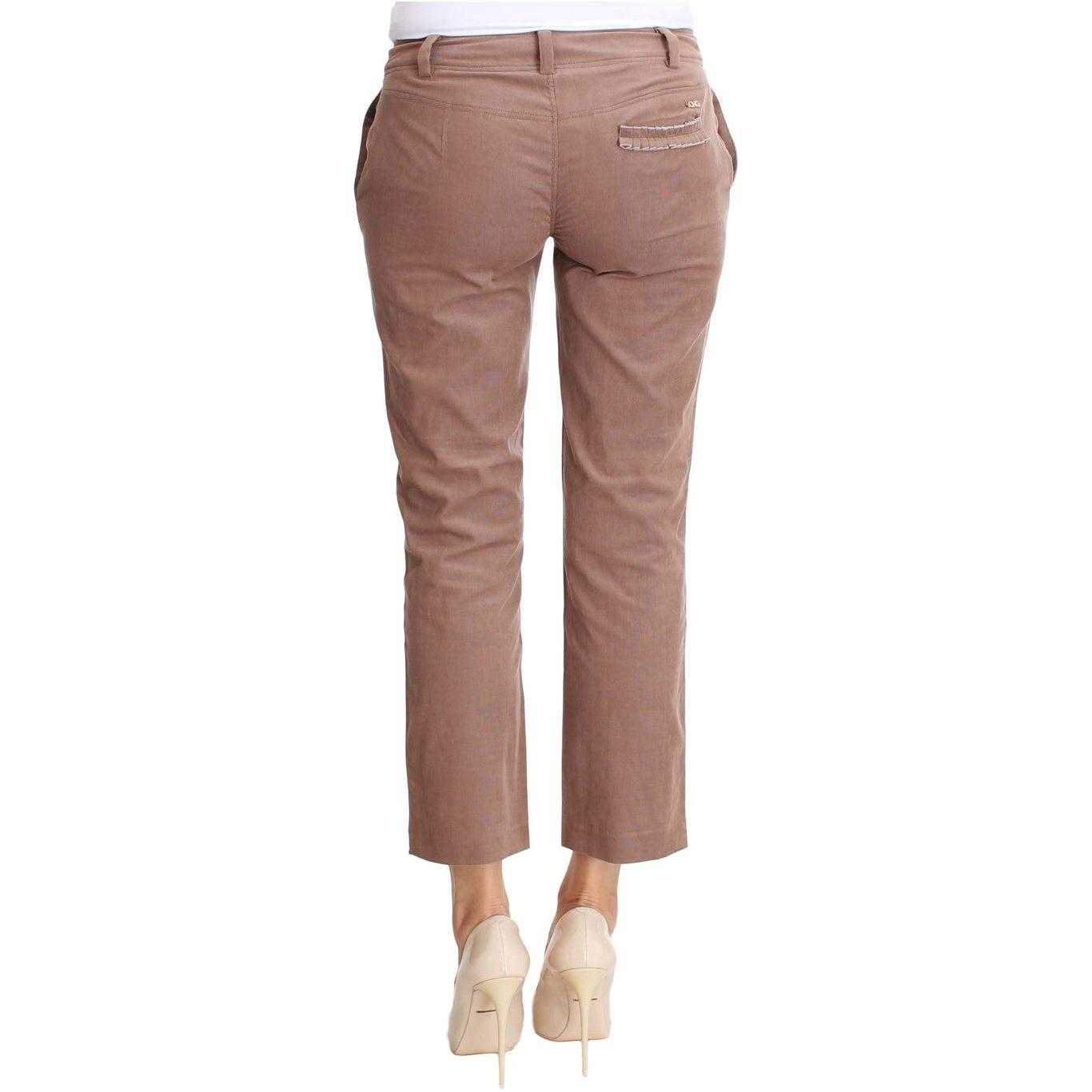 Costume National Brown Cropped Corduroys Pants SIG30160-2