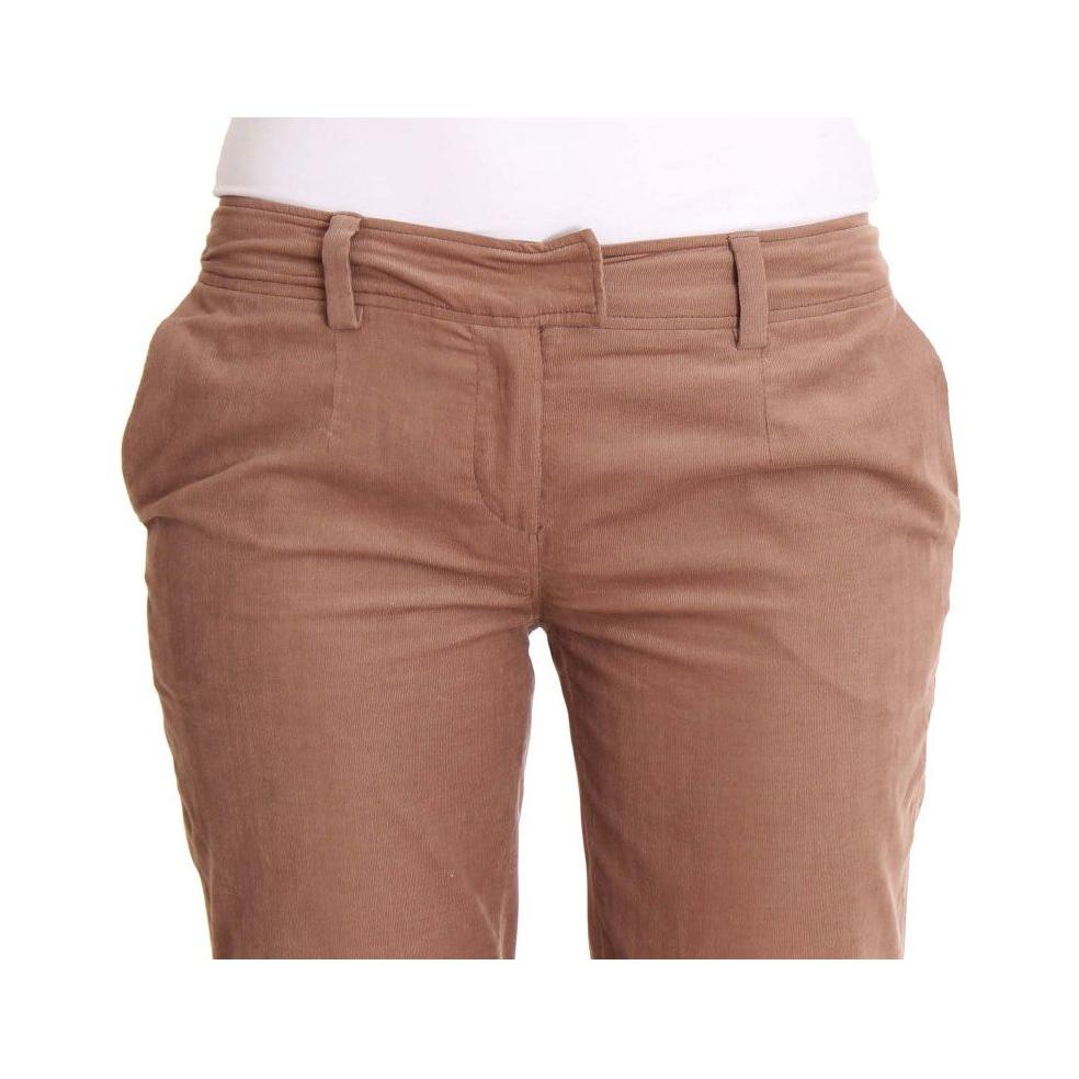 Costume National Brown Cropped Corduroys Pants SIG30160-2