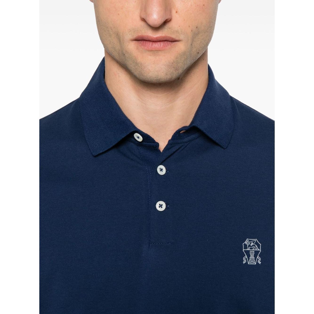 Brunello Cucinelli T-shirts and Polos Blue