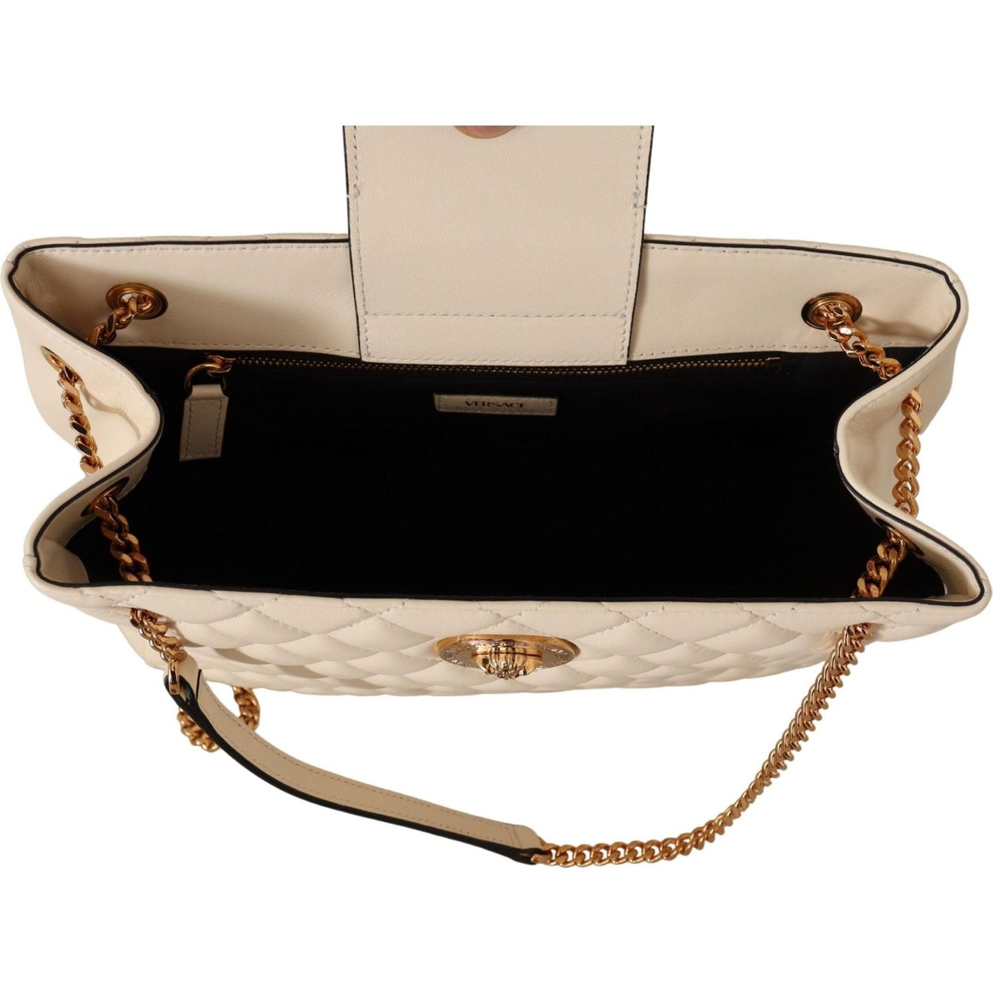 Versace Elegant Quilted Nappa Leather Tote 8054712069000