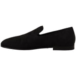 Dolce & Gabbana Black Jacquard Slippers Flats Loafers Shoes MV4476 - 40