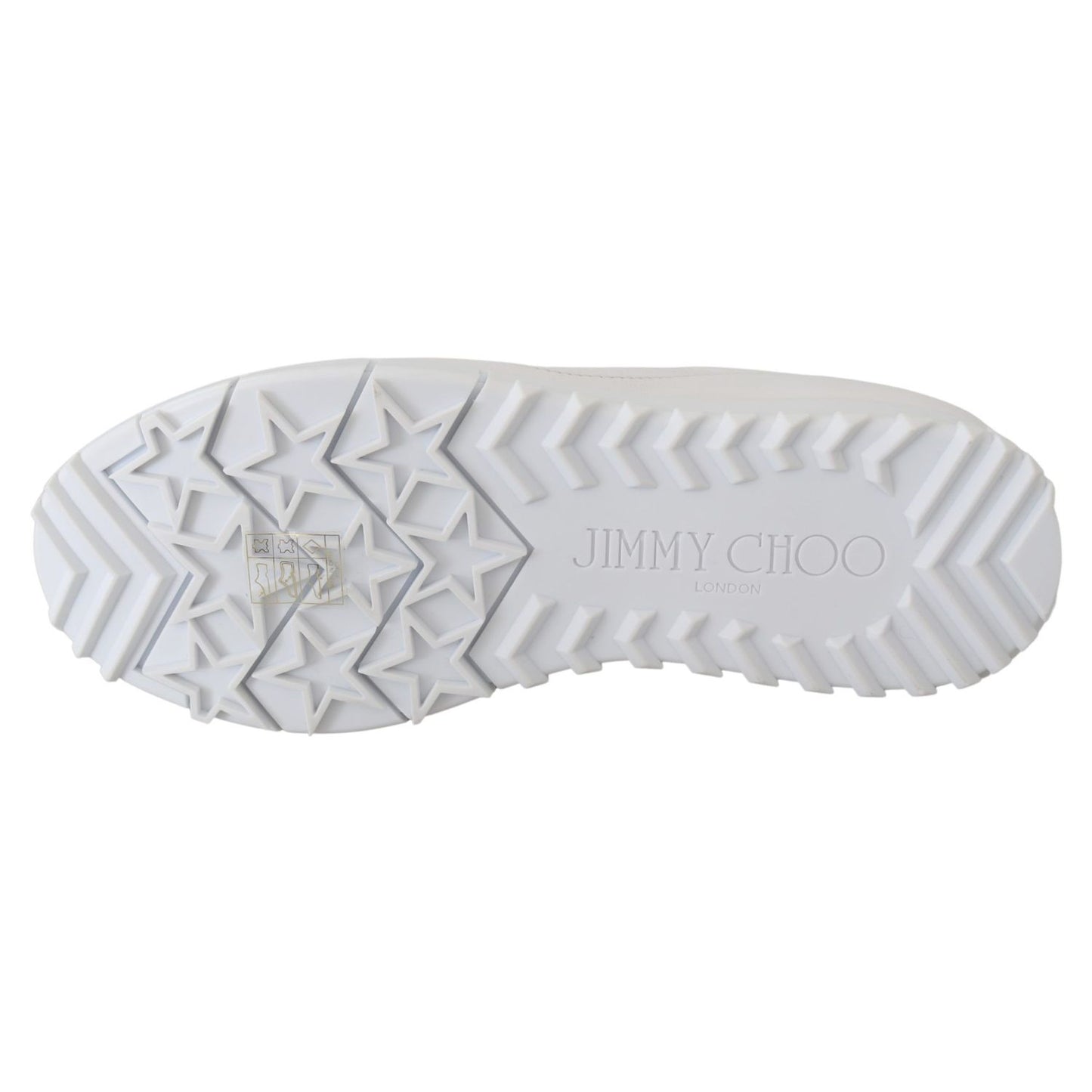 Jimmy Choo White Leather Monza Sneakers