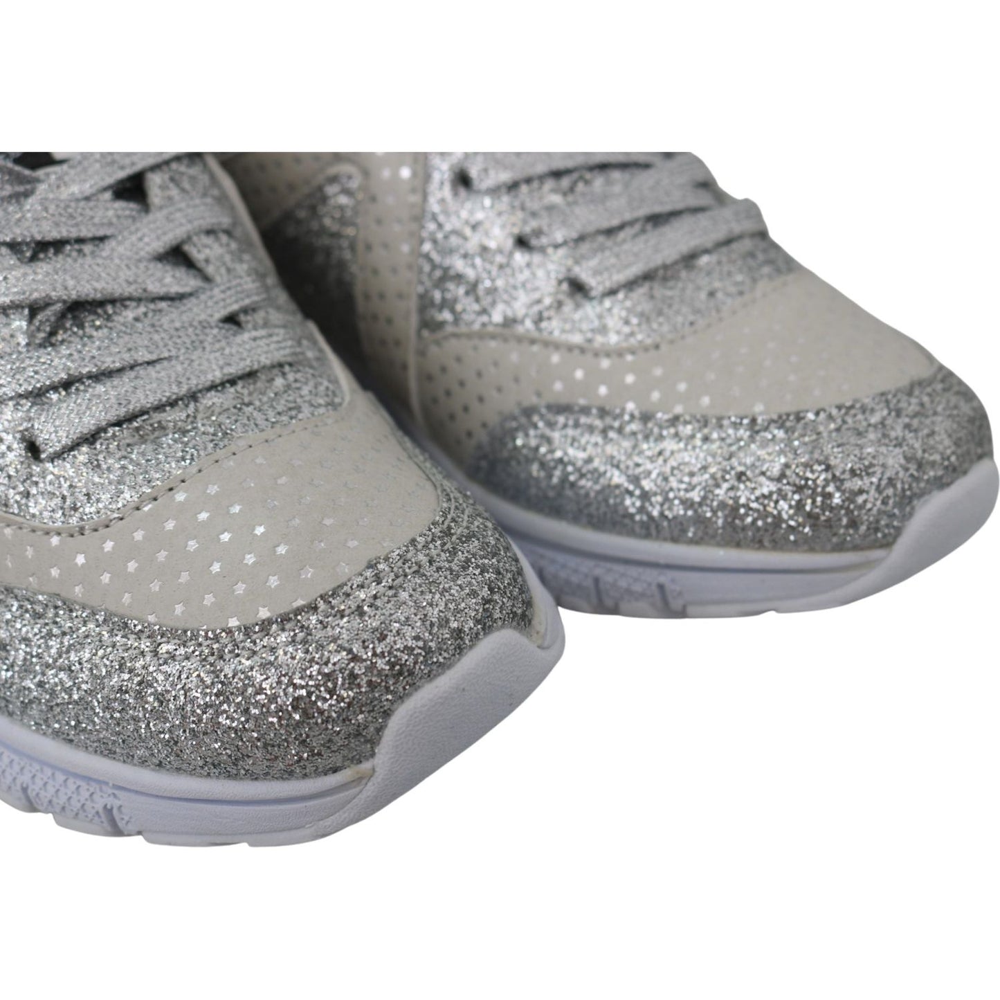 Plein Sport Chic Silver Runner Jasmines Sneakers 4059623083170