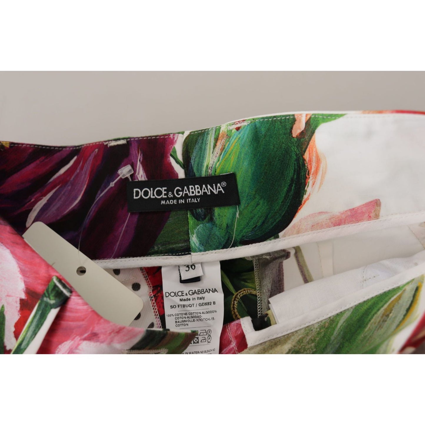 Dolce & Gabbana Multicolor High Waist Hot Pants Shorts SKI1834- 36