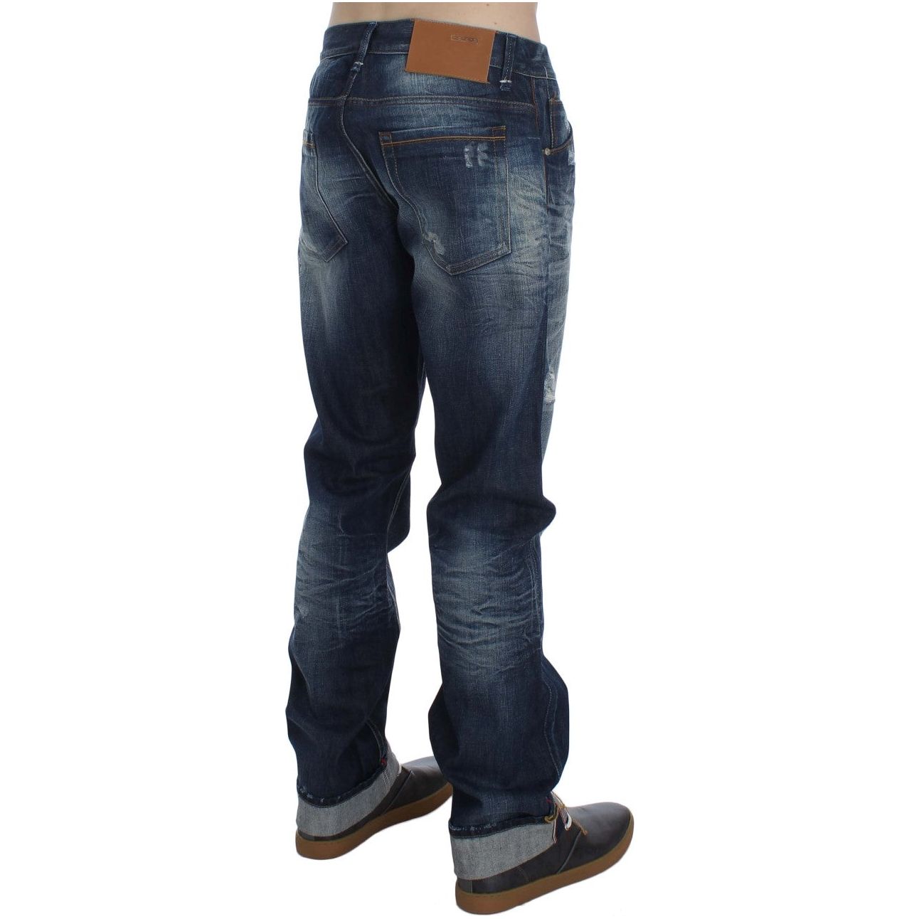 Acht Blue Wash Cotton Denim Regular Fit Jeans SIG30500-1