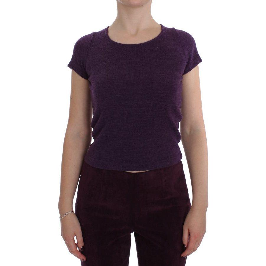 BENCIVENGA Purple Wool Suit T-Shirt Set SIG30893-2