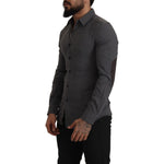 Costume National Dark Gray Cotton Casual Mens Shirt TSH8281- 44