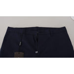 Dolce & Gabbana Blue Linen Cotton Slim Trousers Chinos Pants PAN73341- 52