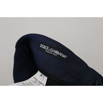 Dolce & Gabbana Blue Linen Cotton Slim Trousers Chinos Pants PAN73341- 52