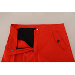 Dolce & Gabbana Red Cargo Men Trousers Cotton Pants PAN74386 - 48
