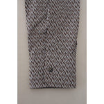 Dolce & Gabbana Gray Brown GOLD Slim Fit Dress Formal Shirt TSH83570-38