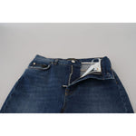 Dolce & Gabbana Blue Cotton High Waist Skinny Denim Jeans PAN74028 - 40