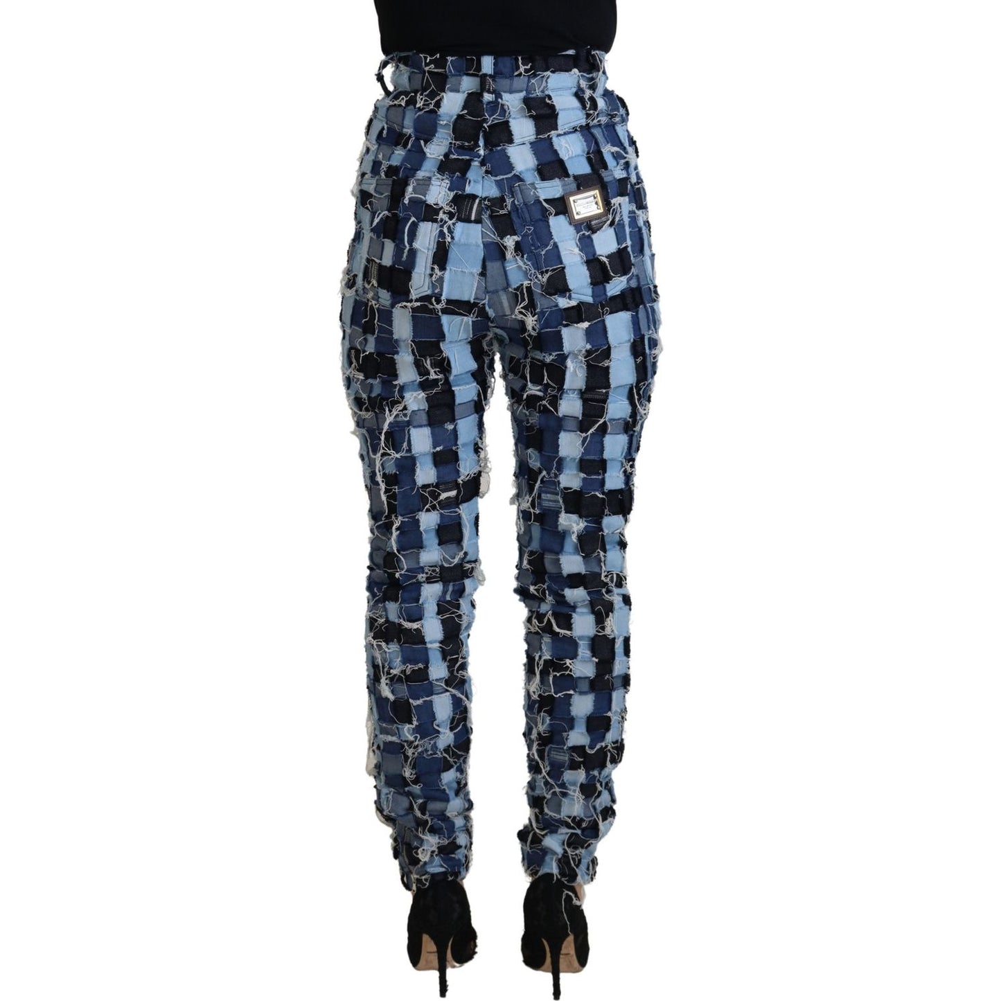 Dolce & Gabbana Multicolor Patchwork Cotton Denim Jeans PAN74201 - 40