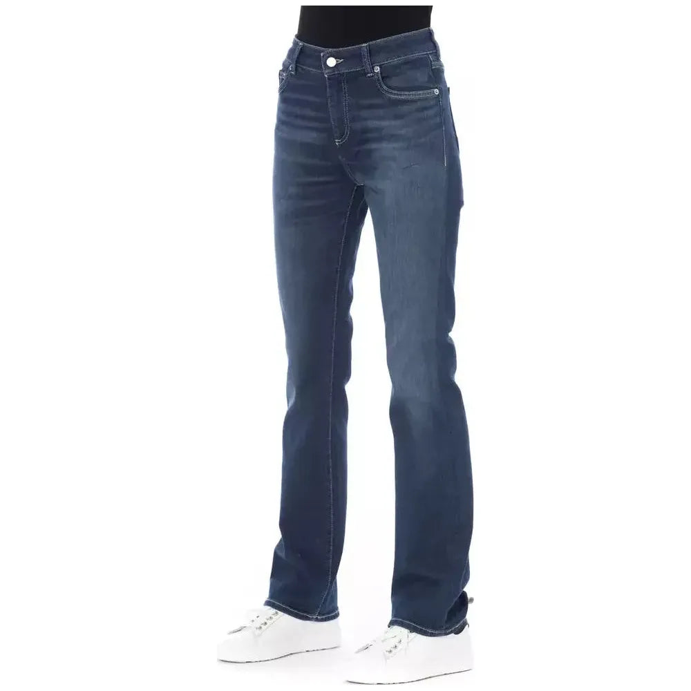 Baldinini Trend Blue Cotton Women Jeans BA-23108-W31