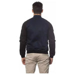 Verri Blue Cotton Men Bomber Jacket VE-18318-IT46 | S