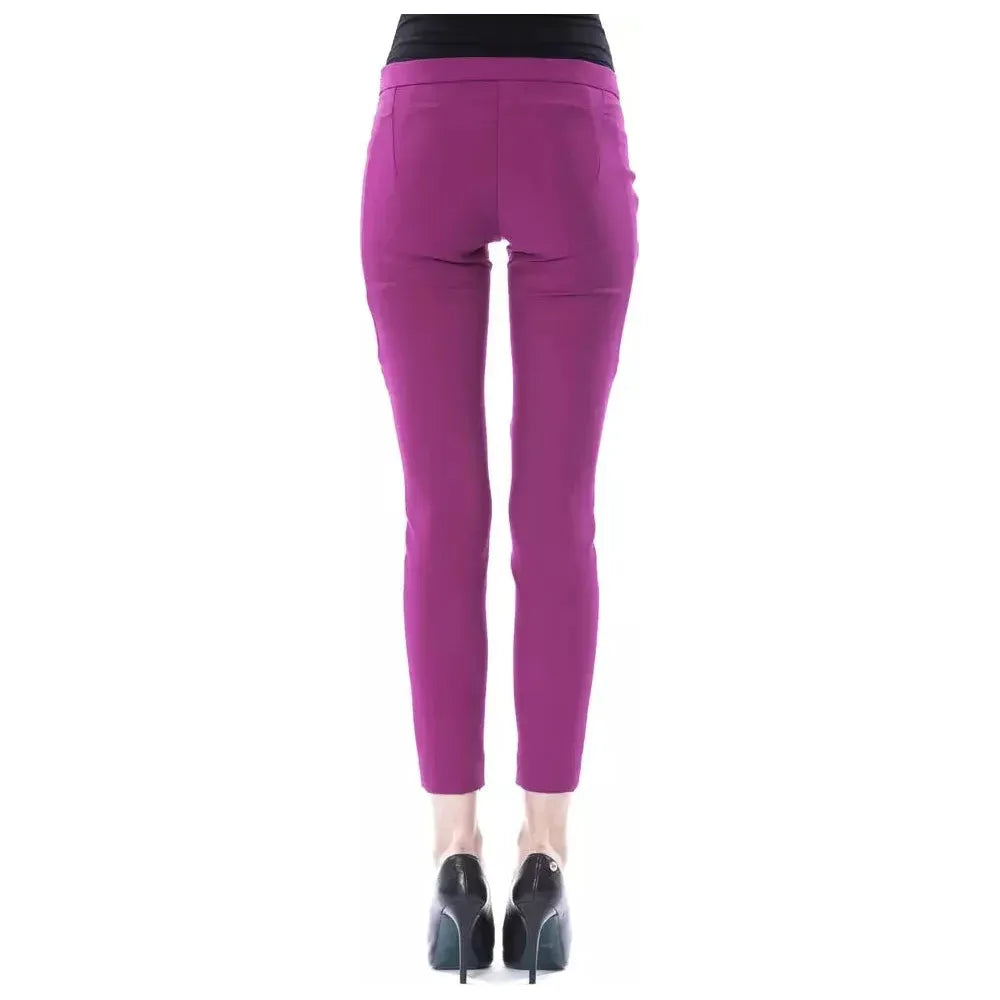BYBLOS Purple Polyester Women Pants BY-17639-IT42|M