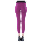 BYBLOS Purple Polyester Women Pants BY-17639-IT42|M