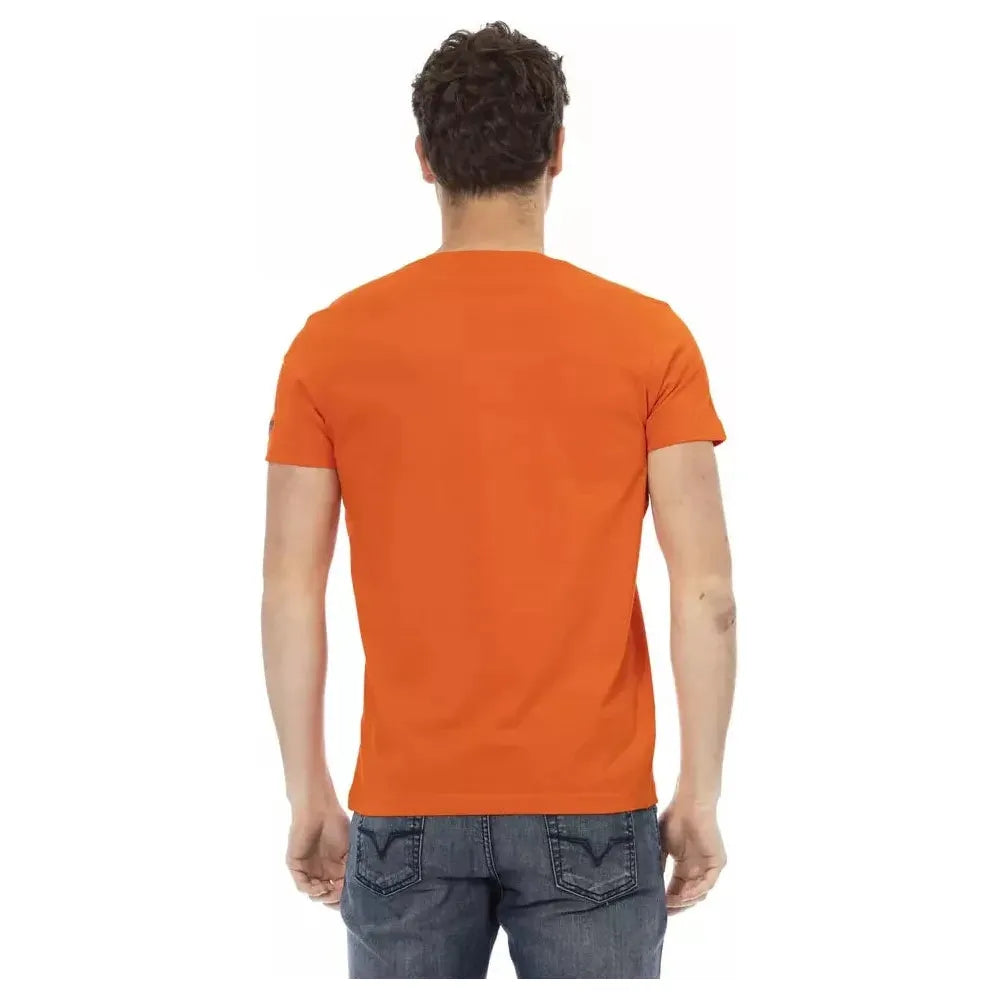 Trussardi Action Orange Cotton Men T-Shirt TR-22807-S