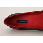 Dolce & Gabbana Multicolor Jacquard Sacred Heart Patch Slip On Shoes LA10070 - 35.5