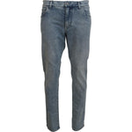 Dolce & Gabbana Blue Wash Slim Fit Cotton Denim Jeans PAN74548- 56