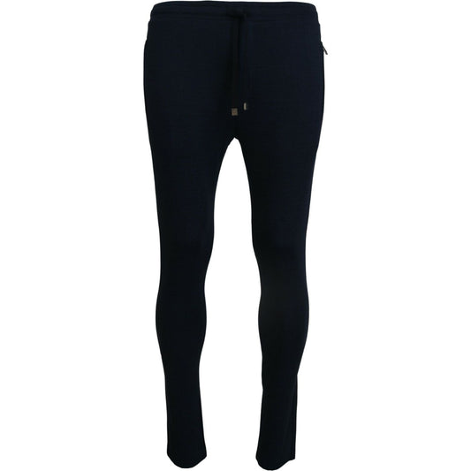 Dolce & Gabbana Blue Mens Sport Cotton Sweatpants Pants