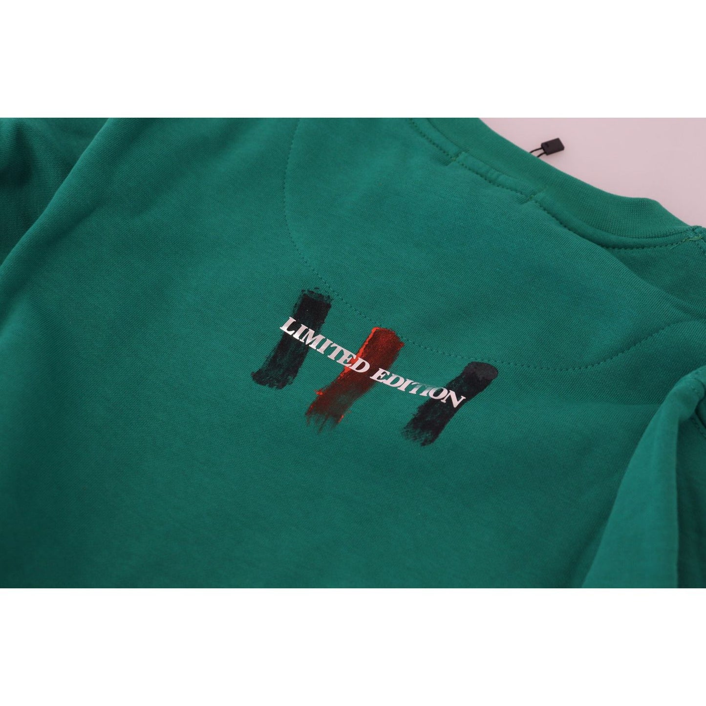 Philippe Model Green Printed Long Sleeves Pullover Sweater