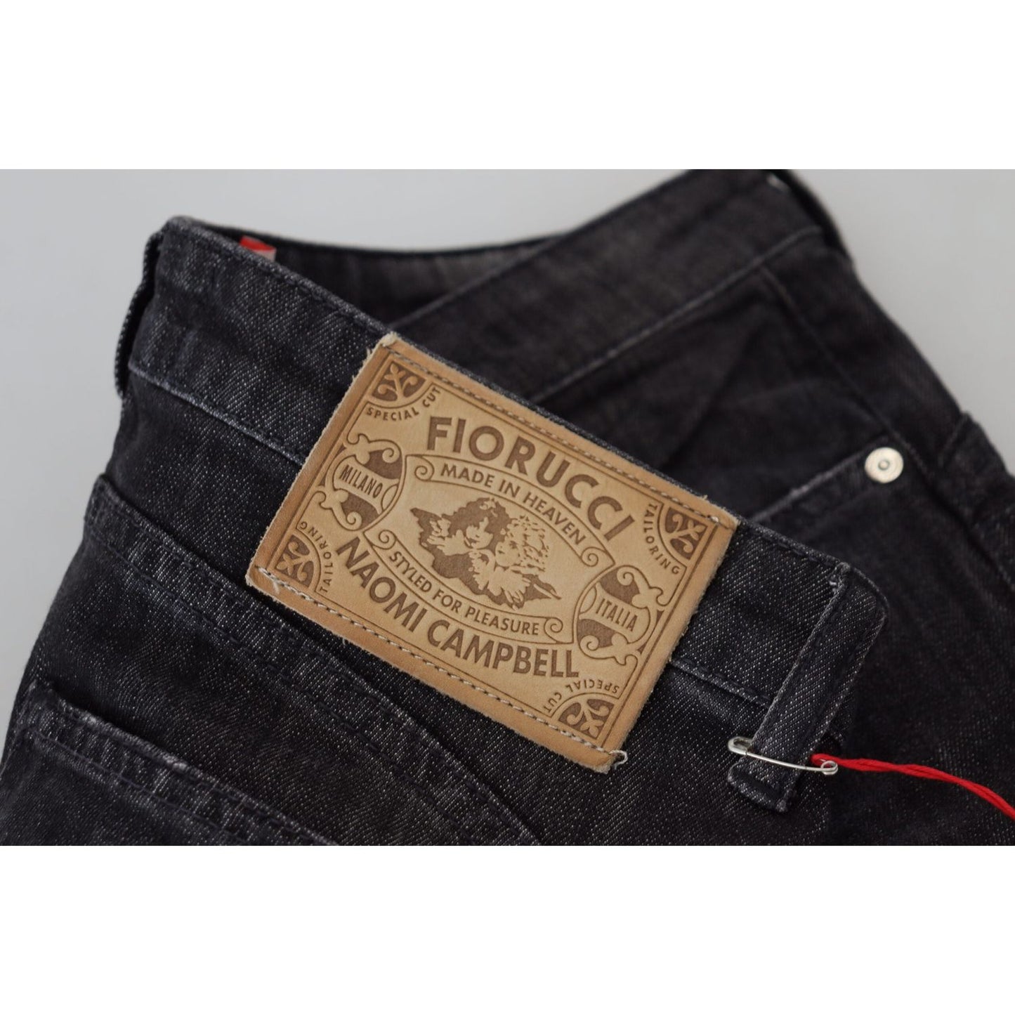 Fiorucci Black Cotton Low Waist Skinny Women Casual Jeans
