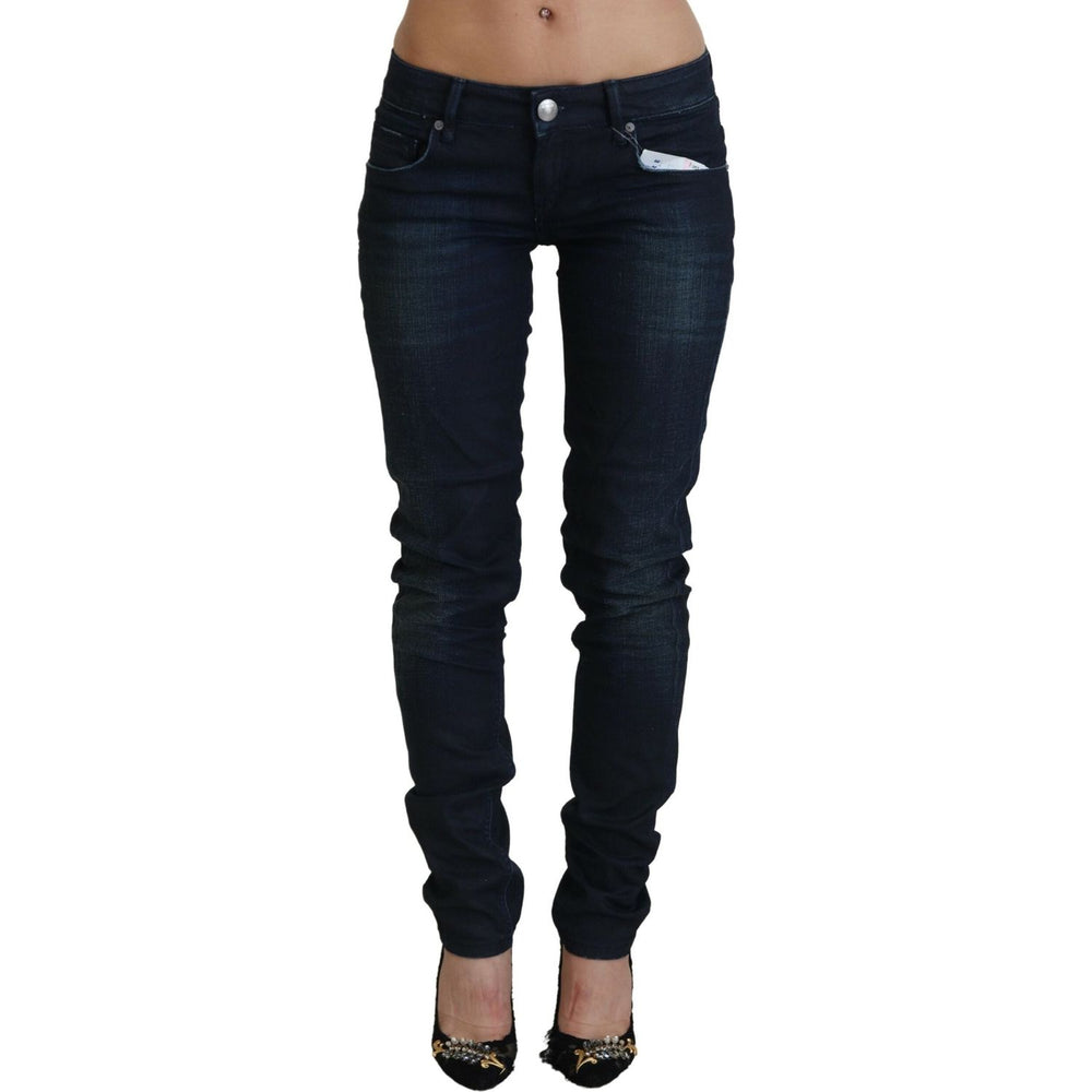Acht Blue Low Waist Slim Fit Women Denim Jeans PAN71837-26