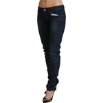 Acht Blue Low Waist Slim Fit Women Denim Jeans PAN71837-26