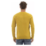 Alpha Studio Yellow Wool Men Sweater AL-23434-IT50 | L