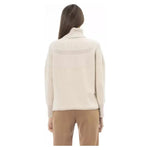 Alpha Studio Beige Wool Women Sweater AL-23501-IT44|L