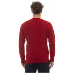 Alpha Studio Red Wool Men Sweater AL-23435-IT50 | L