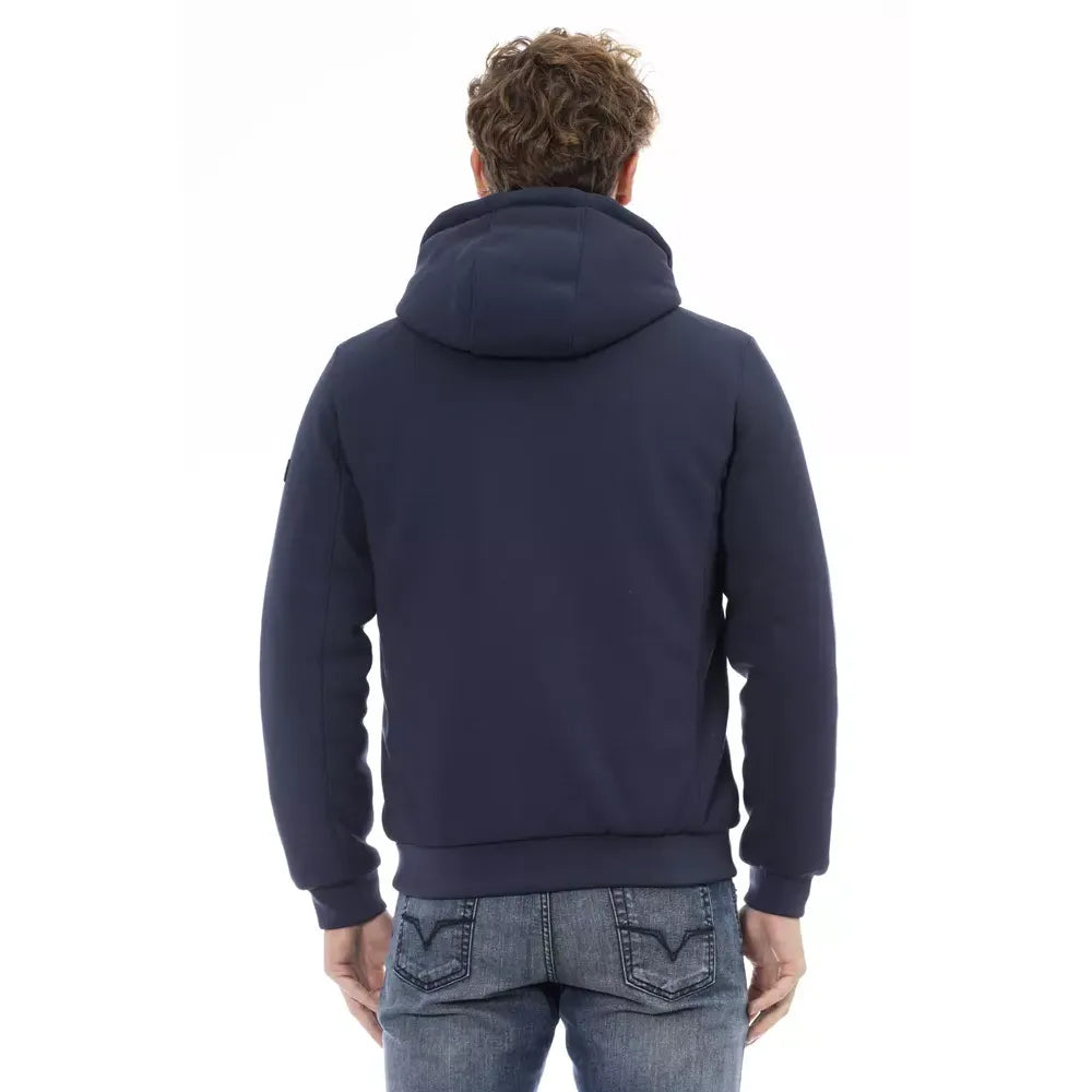 Baldinini Trend Blue Polyester Men Jacket