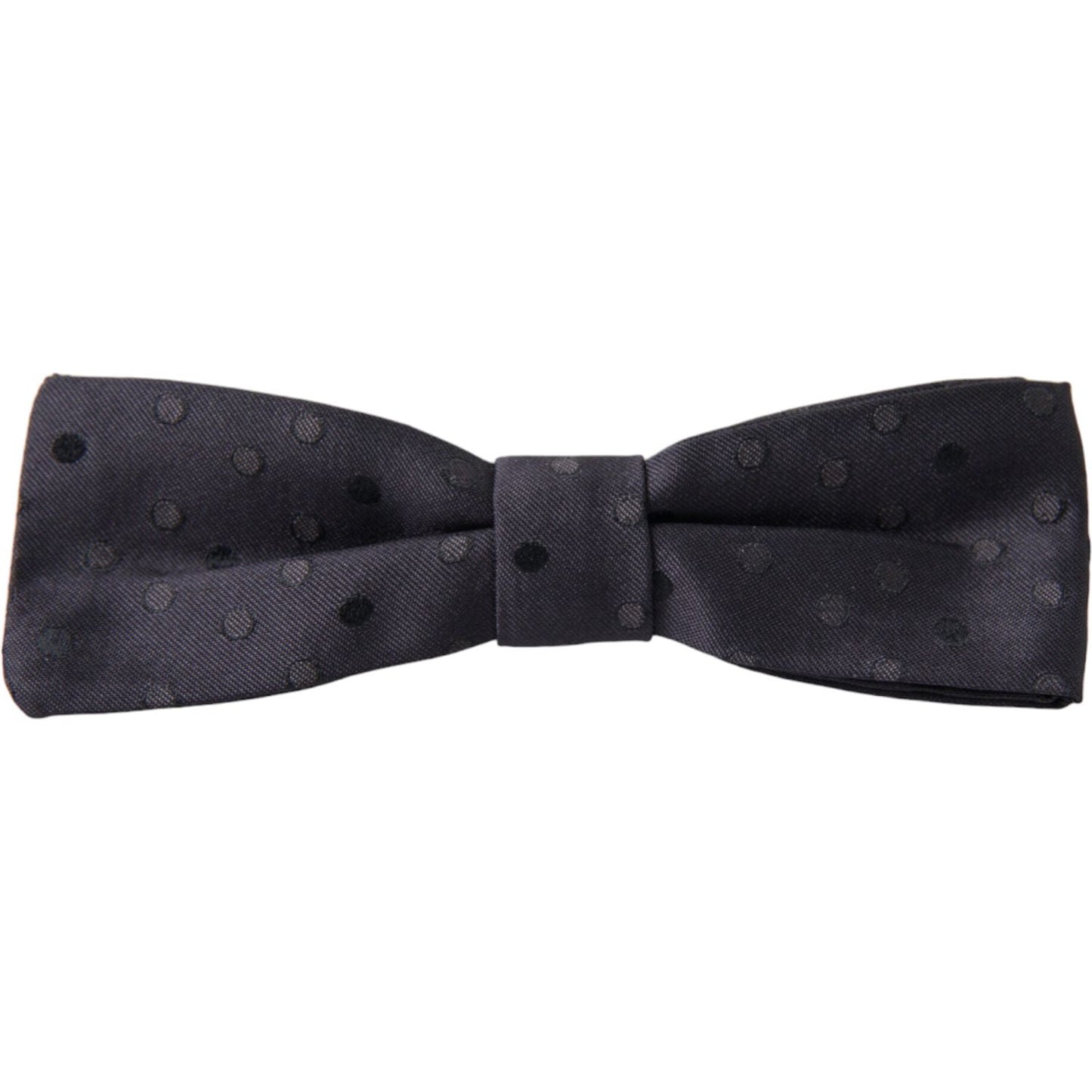 Dolce & Gabbana Blue Polka Dot Silk Adjustable Neck Men Papillon Bow Tie FT3810