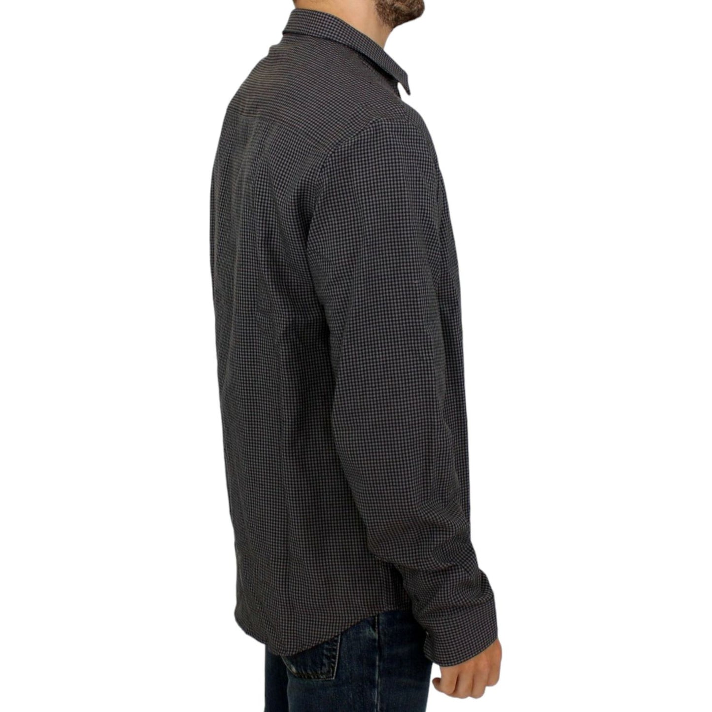 Costume National Gray linen casual shirt SIG10355-3