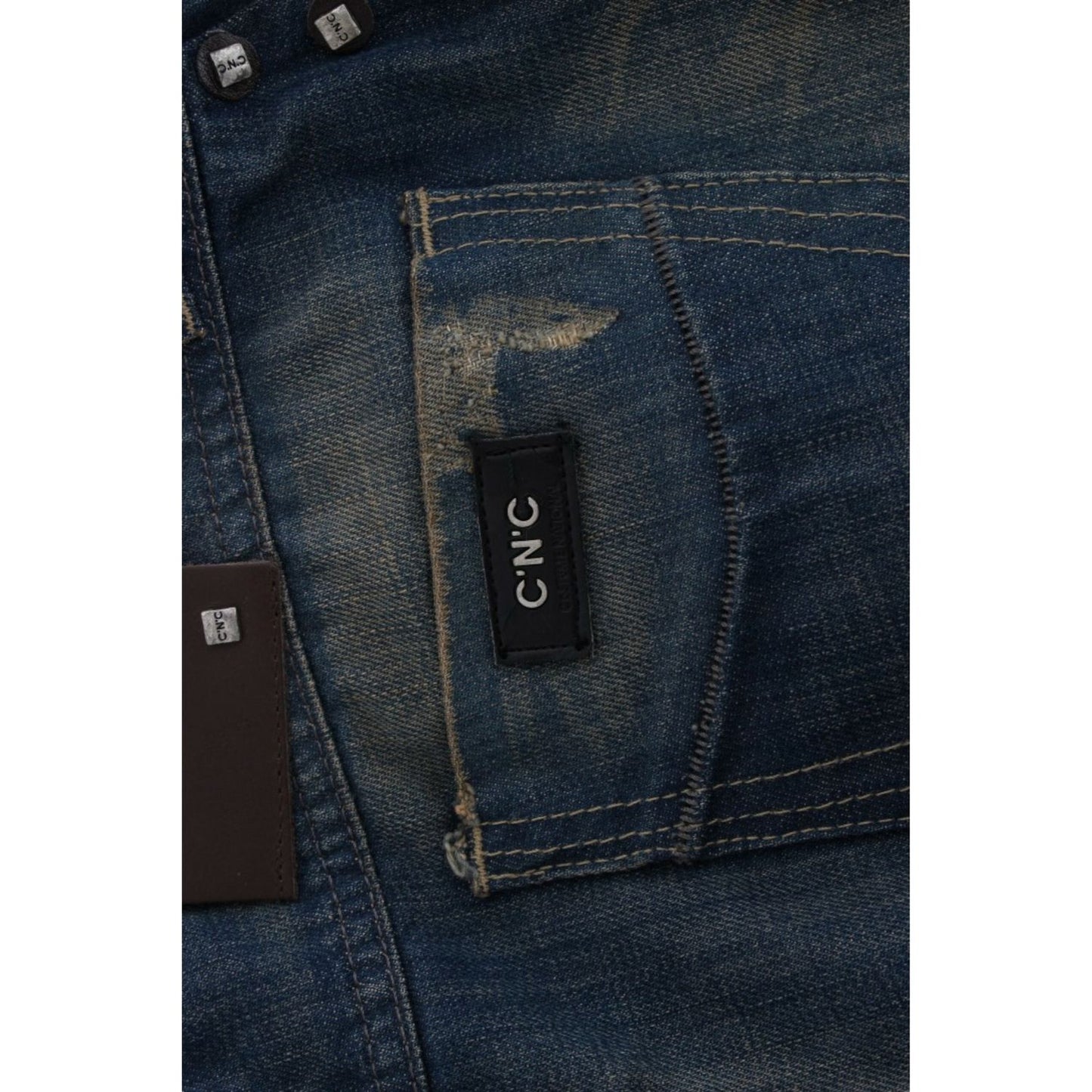 Costume National Blue straight leg jeans