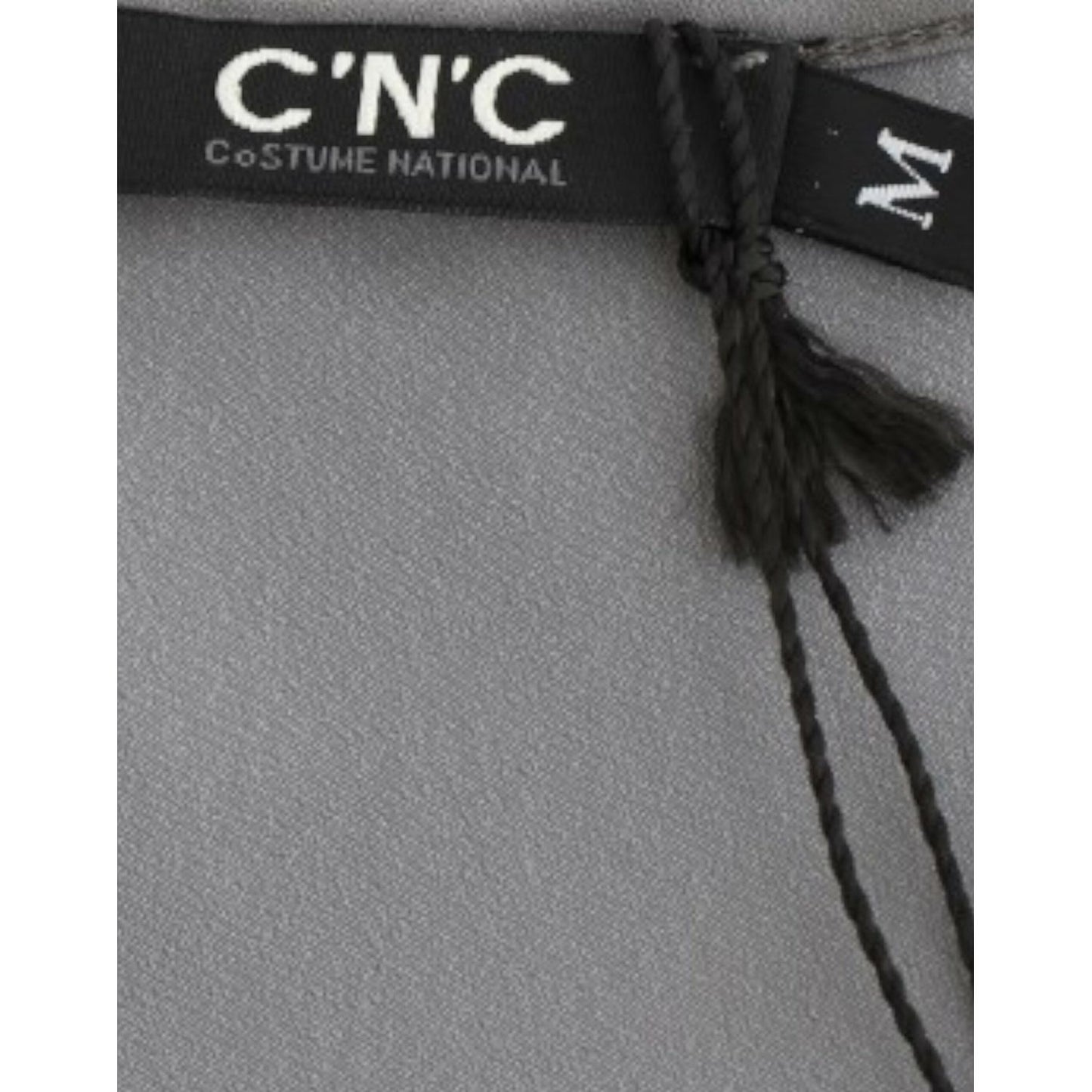 Costume National Gray V-neck long t-shirt SIG12527-1