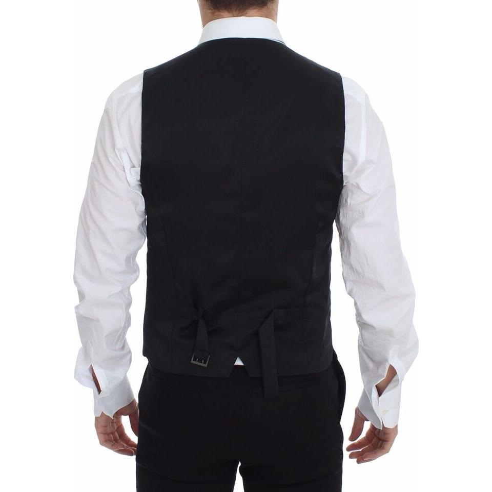Dolce & Gabbana Gray Wool Stretch Dress Vest Blazer VES10063-2