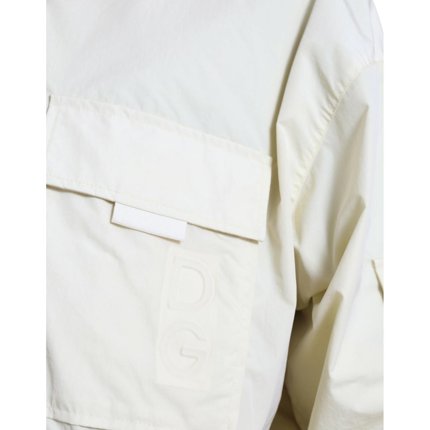 Dolce & Gabbana Yellow Nylon Collared Full Zip Parka Jacket JKT3757-50