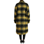 Dolce & Gabbana Yellow Plaid Long Sleeve Casual Coat Jacket JKT3693-40