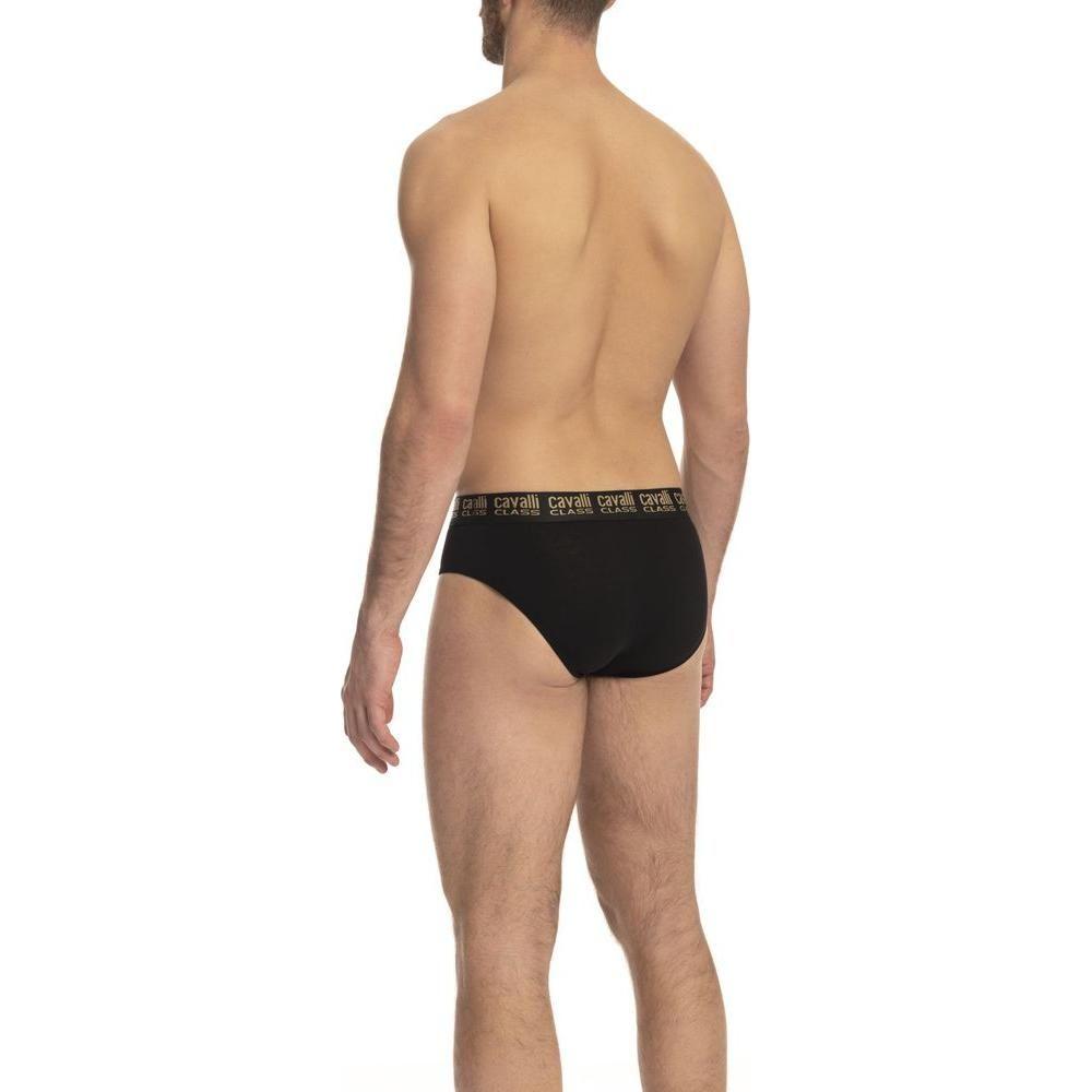 Cavalli Class Black Cotton Boxer Cavalli Class