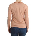 Ermanno Scervino Orange Wool Blend Striped Long Sleeve Top SIG12014-1