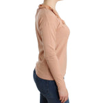 Ermanno Scervino Orange Wool Blend Striped Long Sleeve Top SIG12014-1