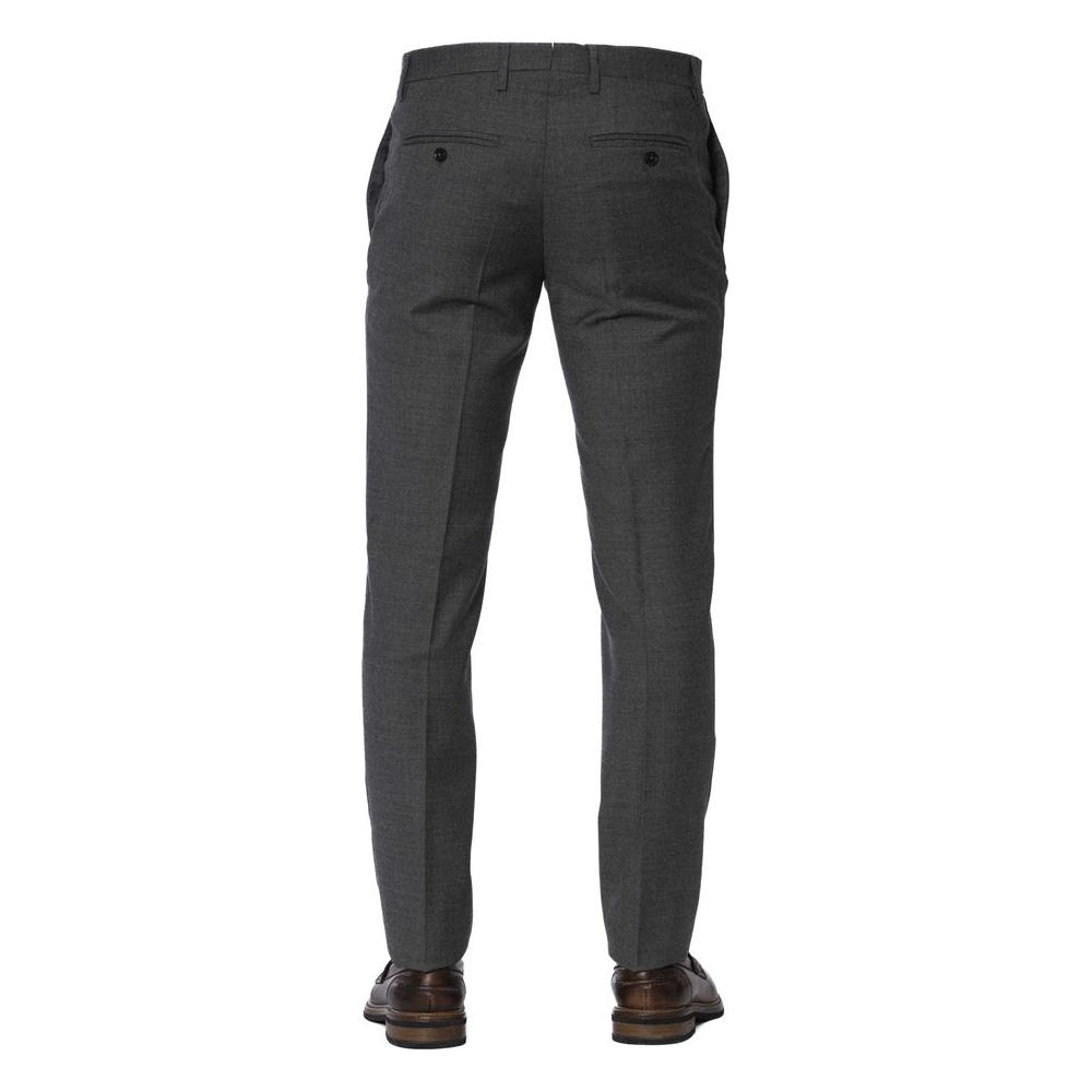 Trussardi Gray Wool Men Trousers TR-24079-IT44 | XS