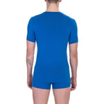 Bikkembergs Blue Cotton Men T-Shirt BI-24189-S