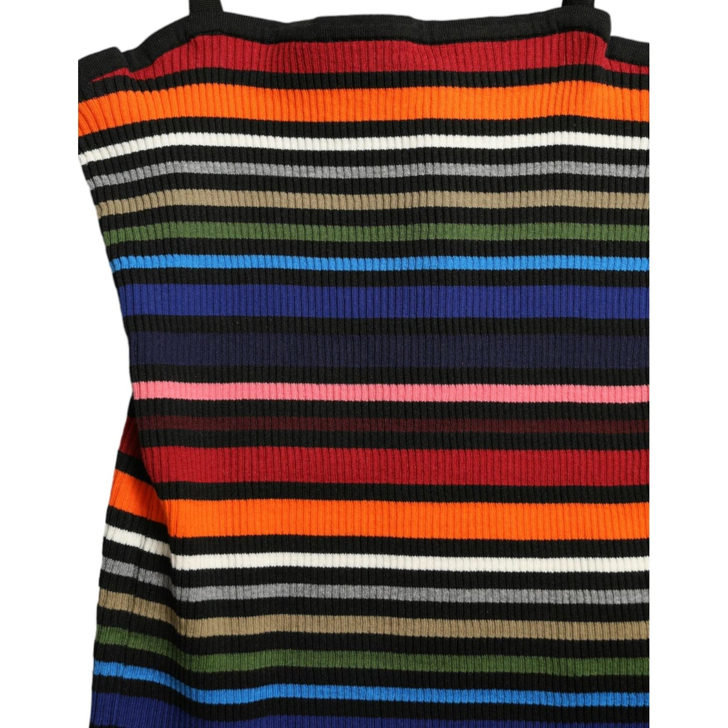 Dolce & Gabbana Multicolor Stripes Spaghetti Strap Tank Top TSH84802-40