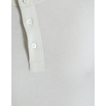 Dolce & Gabbana Off White Cotton Henley Pullover Sweater TSH84608-52