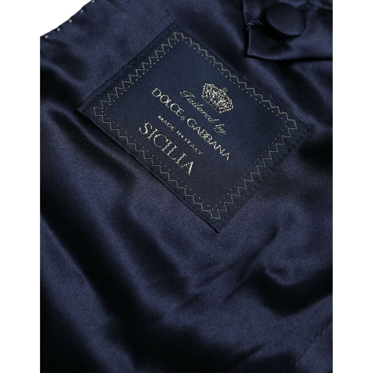 Dolce & Gabbana Gold SICILIA Jacquard Single Breasted Coat Blazer JKT4016-48
